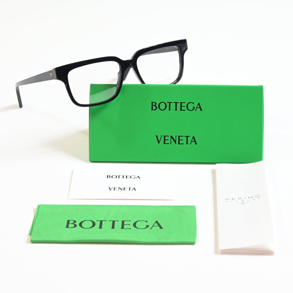Bottega BV1256O 001 Mens Authentic Eyeglasses Black, 54mm - New