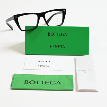 Bottega BV1258O 001 Unisex Authentic Eyeglasses Black, 53mm - New