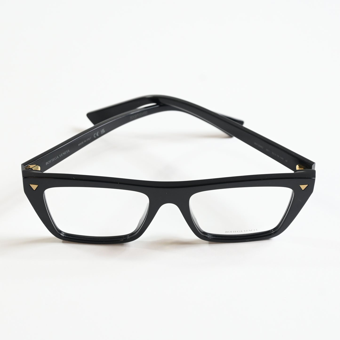Bottega BV1258O 001 Unisex Authentic Eyeglasses Black, 53mm - New