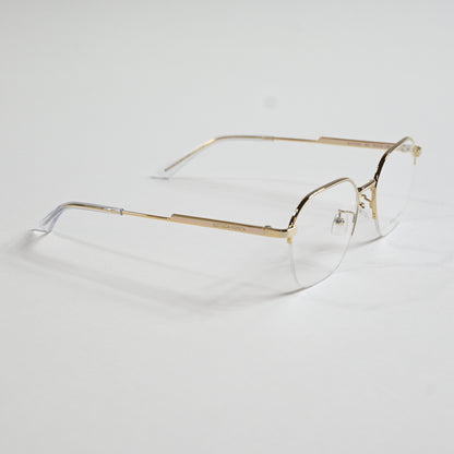 Bottega BV1111OA 002 Mens Authentic Eyeglasses Clear Gold/Silver, 52mm - New