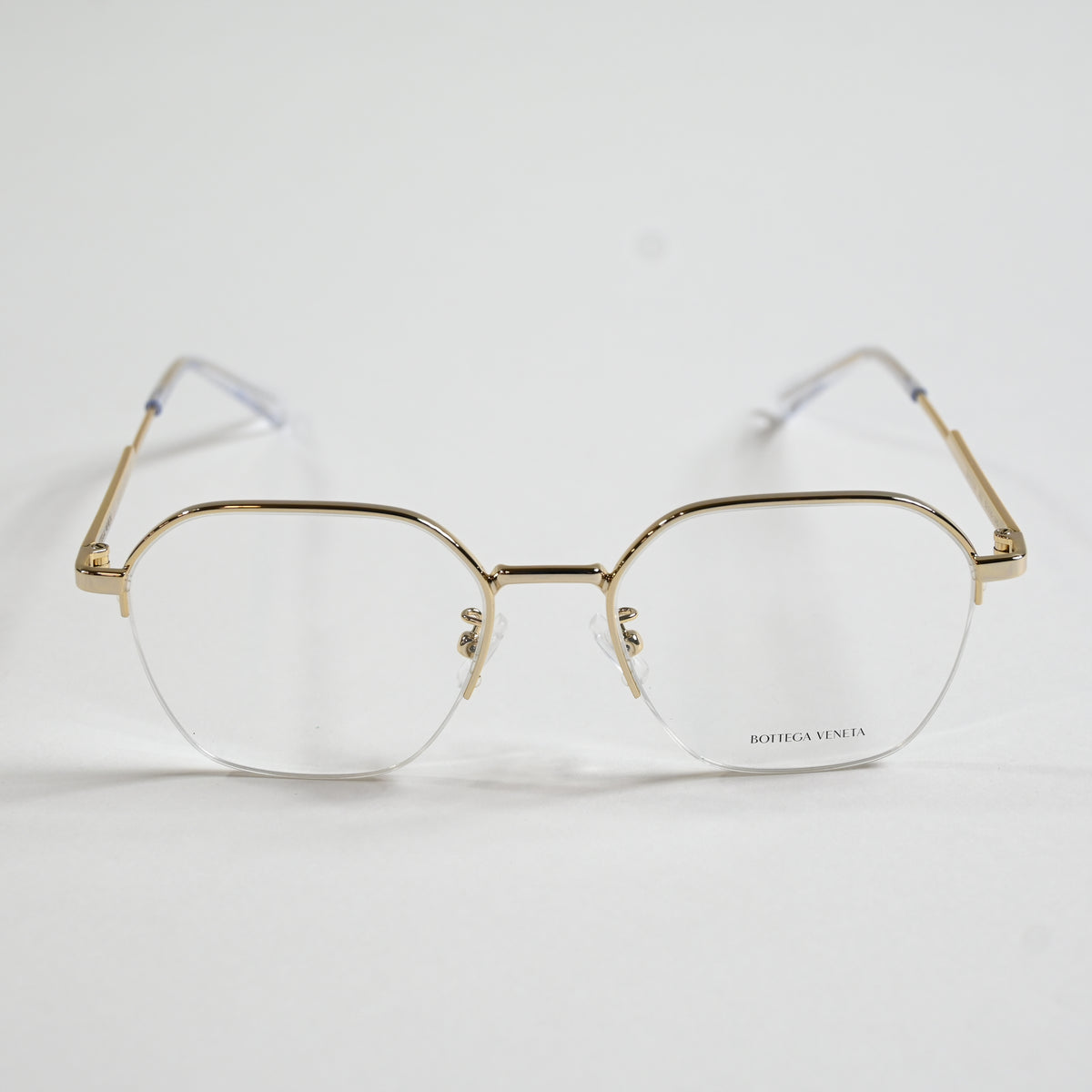 Bottega BV1111OA 002 Mens Authentic Eyeglasses Clear Gold/Silver, 52mm - New