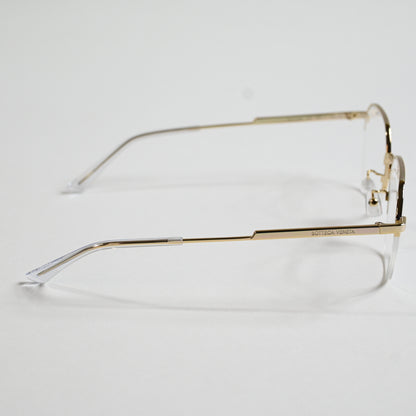 Bottega BV1111OA 002 Mens Authentic Eyeglasses Clear Gold/Silver, 52mm - New
