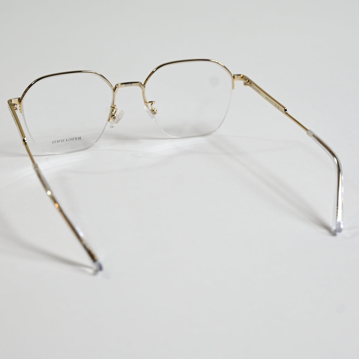 Bottega BV1111OA 002 Mens Authentic Eyeglasses Clear Gold/Silver, 52mm - New