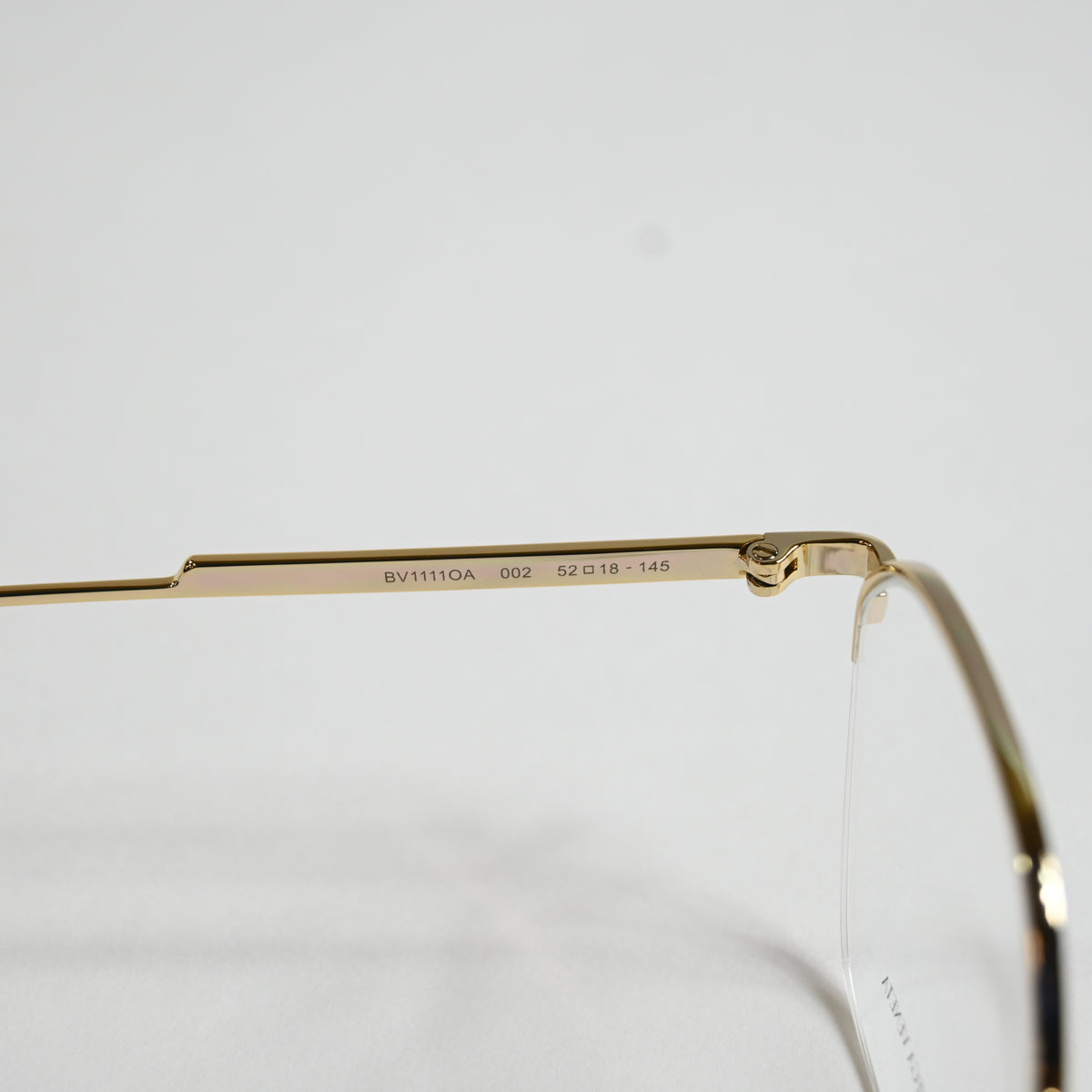 Bottega BV1111OA 002 Mens Authentic Eyeglasses Clear Gold/Silver, 52mm - New