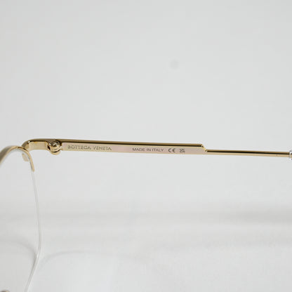 Bottega BV1111OA 002 Mens Authentic Eyeglasses Clear Gold/Silver, 52mm - New