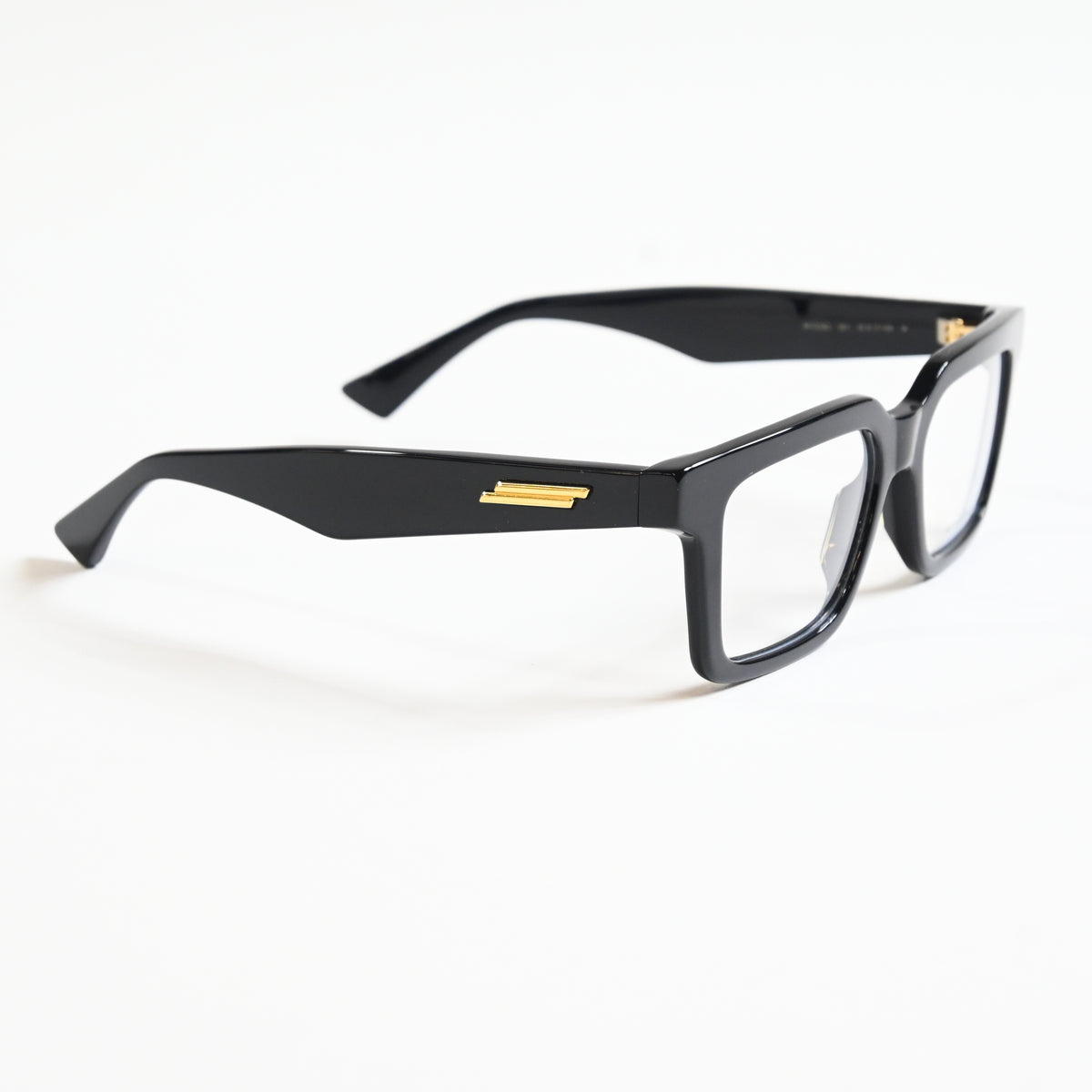 Bottega BV1216O 001 Mens Authentic Eyeglasses Black/Gold, 51mm - New