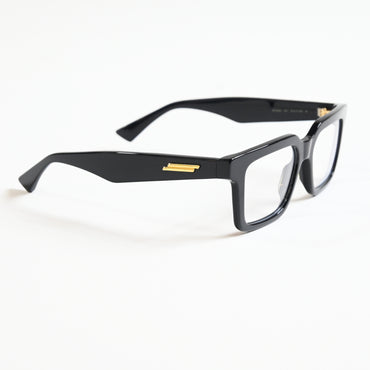 Bottega BV1216O 001 Mens Authentic Eyeglasses Black/Gold, 51mm - New