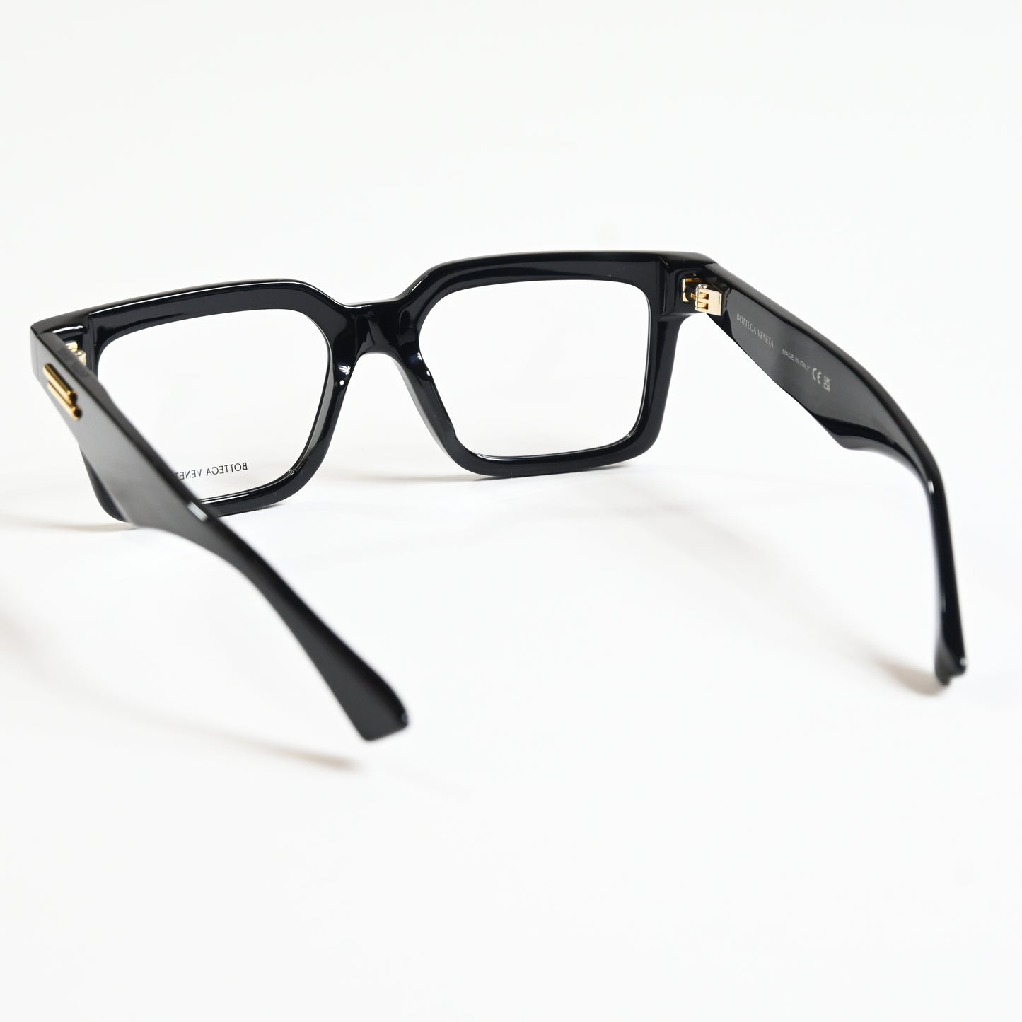 Bottega BV1216O 001 Mens Authentic Eyeglasses Black/Gold, 51mm - New