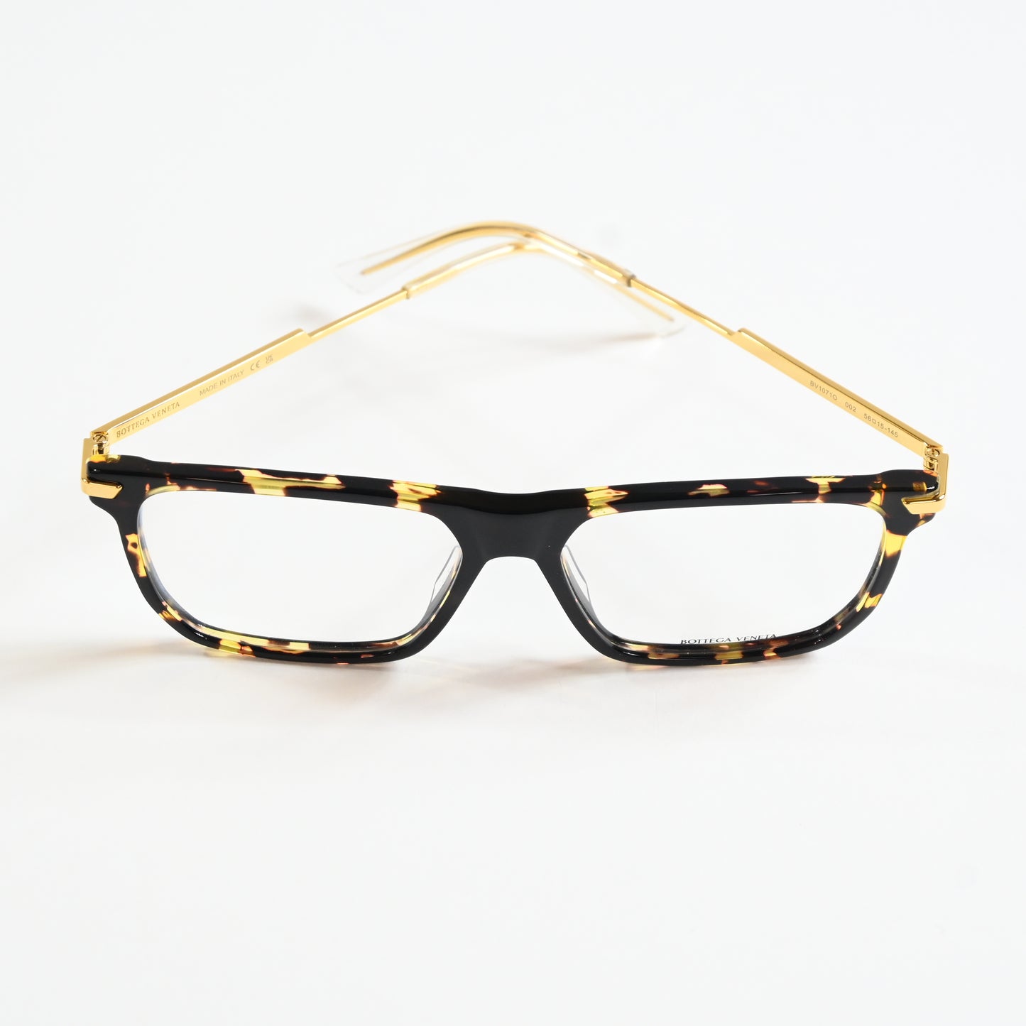 Bottega BV1071O 002 Mens Authentic Eyeglasses Havana/Gold, 56mm - New