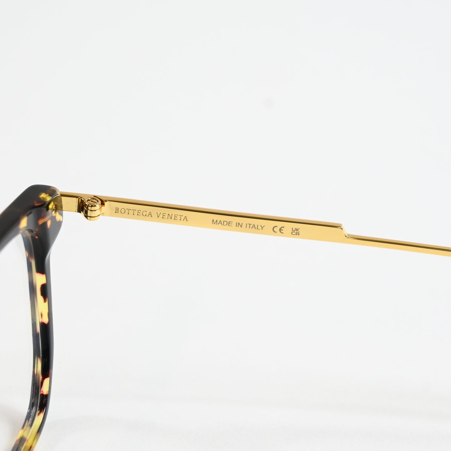 Bottega BV1071O 002 Mens Authentic Eyeglasses Havana/Gold, 56mm - New