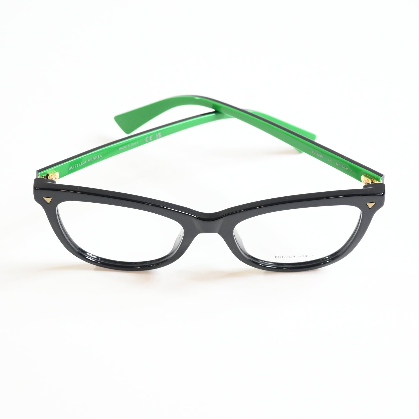 Bottega BV1226O 010 Unisex Authentic Eyeglasses Lime/Black, 54mm - New