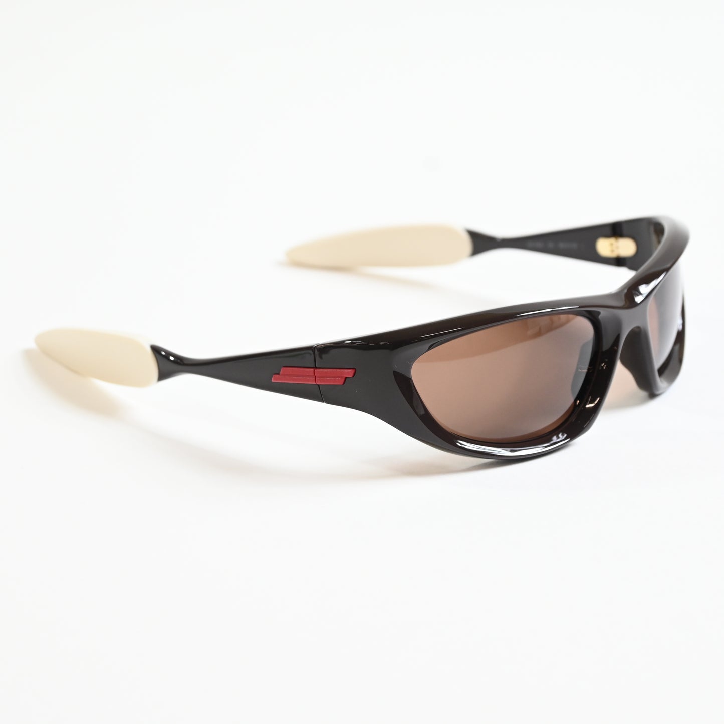 Bottega BV1184S 002 Unisex Authentic Sunglasses Black/Red, 58mm - New
