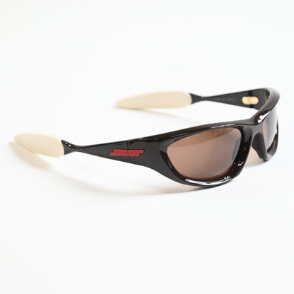 Bottega BV1184S 002 Unisex Authentic Sunglasses Black/Red, 58mm - New