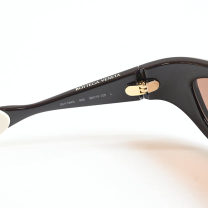 Bottega BV1184S 002 Unisex Authentic Sunglasses Black/Red, 58mm - New
