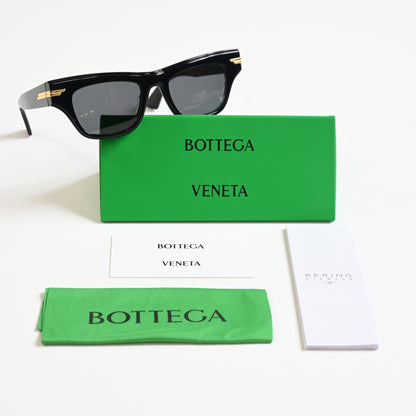 Bottega BV1122S 001 Womens Authentic Sunglasses Black/Gray, 51mm - New