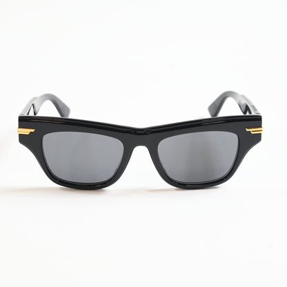 Bottega BV1122S 001 Womens Authentic Sunglasses Black/Gray, 51mm - New