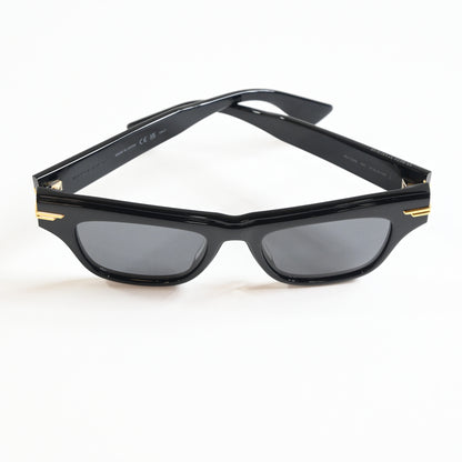 Bottega BV1122S 001 Womens Authentic Sunglasses Black/Gray, 51mm - New