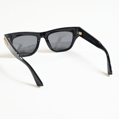Bottega BV1122S 001 Womens Authentic Sunglasses Black/Gray, 51mm - New