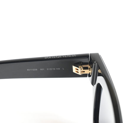 Bottega BV1122S 001 Womens Authentic Sunglasses Black/Gray, 51mm - New