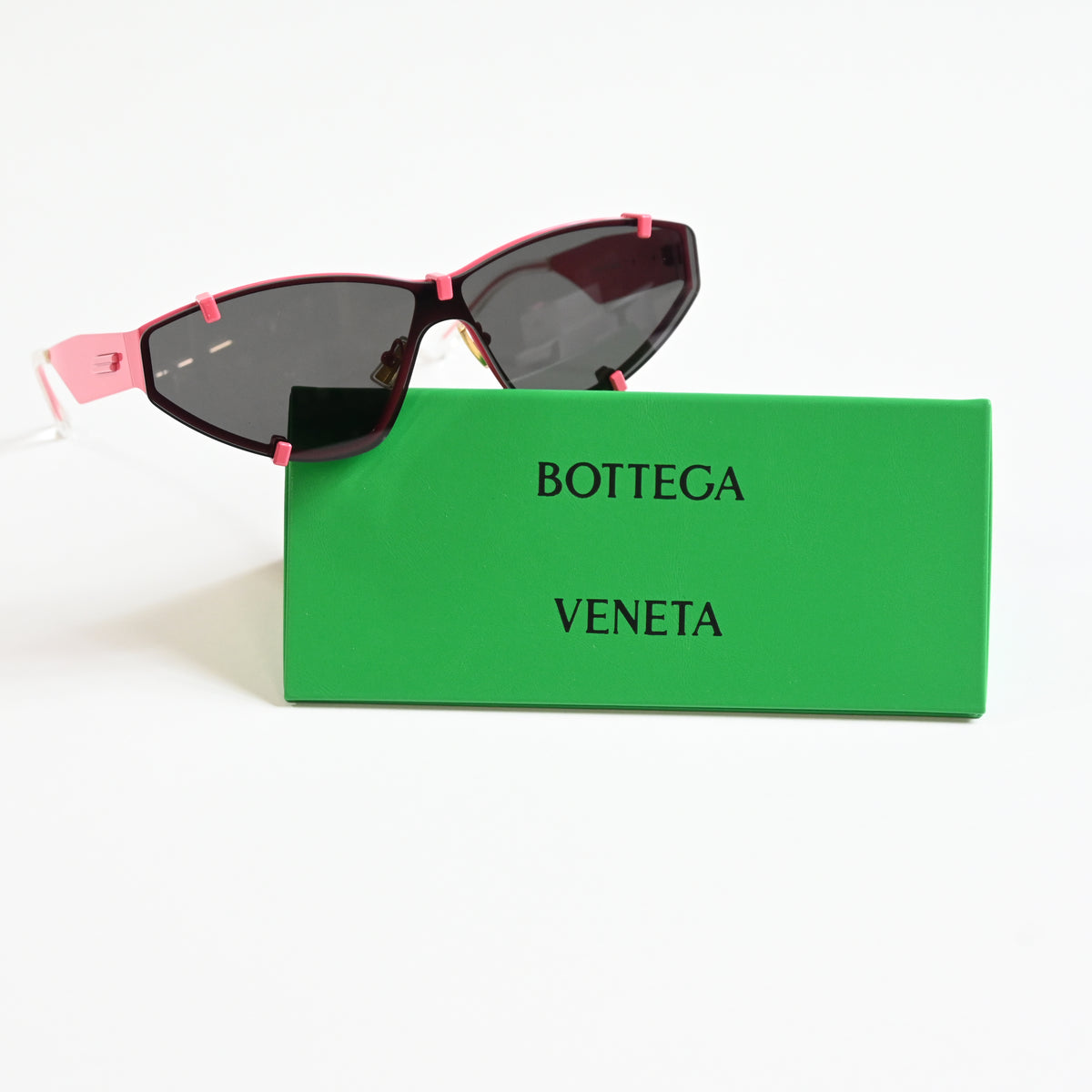 Bottega BV1165S 003 Womens Authentic Sunglasses Pink/Black, 99mm - New