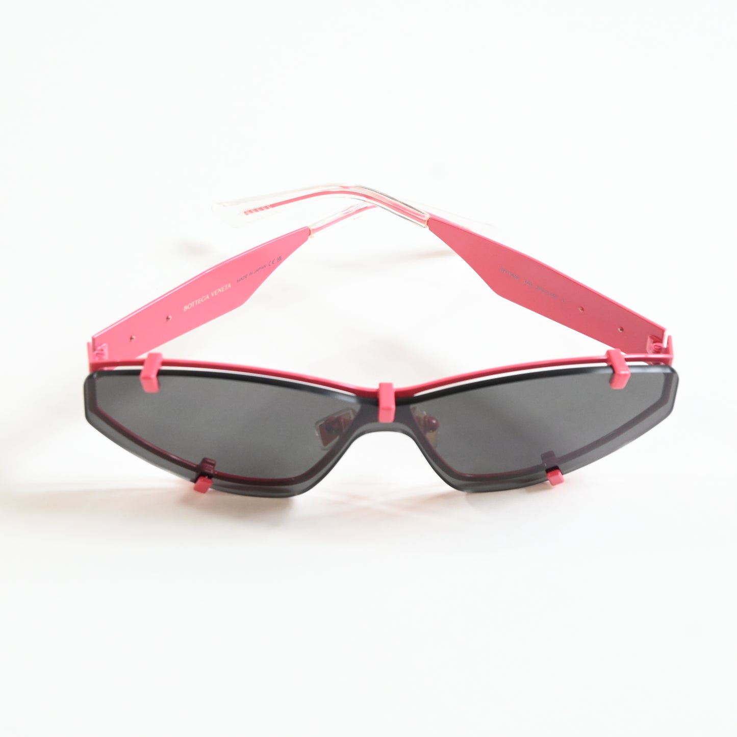 Bottega BV1165S 003 Womens Authentic Sunglasses Pink/Black, 99mm - New
