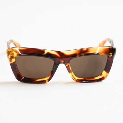 Bottega BV1283S 002 Womens Authentic Sunglasses Tortoise Brown/Gold, 53mm - New