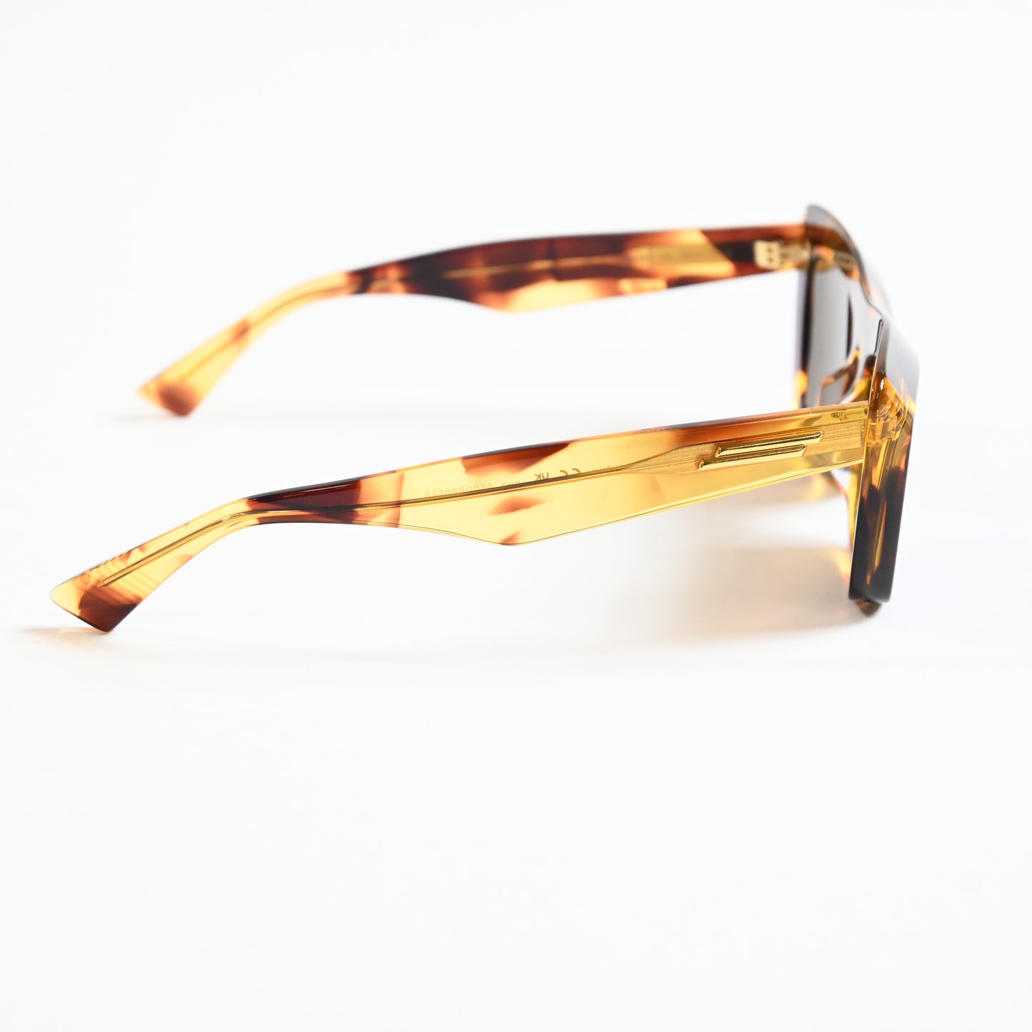Bottega BV1283S 002 Womens Authentic Sunglasses Tortoise Brown/Gold, 53mm - New