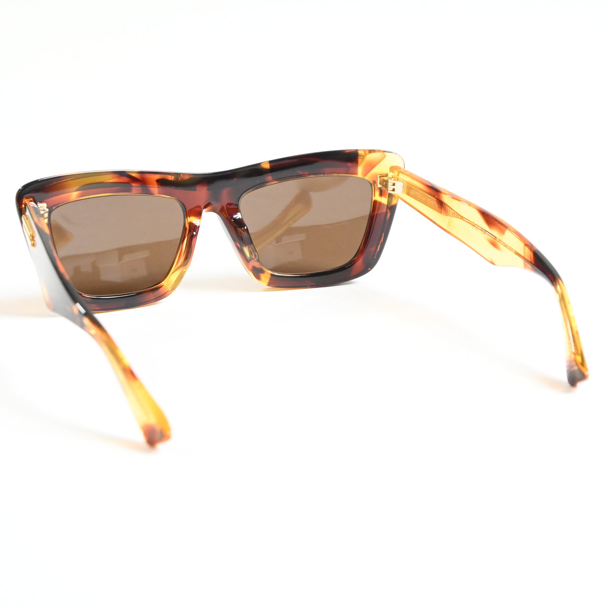Bottega BV1283S 002 Womens Authentic Sunglasses Tortoise Brown/Gold, 53mm - New