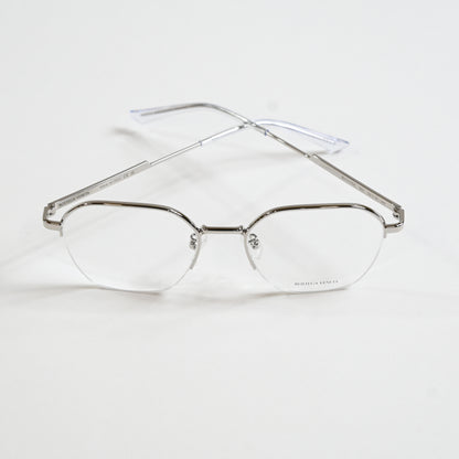 Bottega BV1111OA 003 Mens Authentic Eyeglasses Clear Silver, 52mm - New