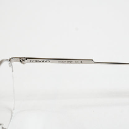 Bottega BV1111OA 003 Mens Authentic Eyeglasses Clear Silver, 52mm - New
