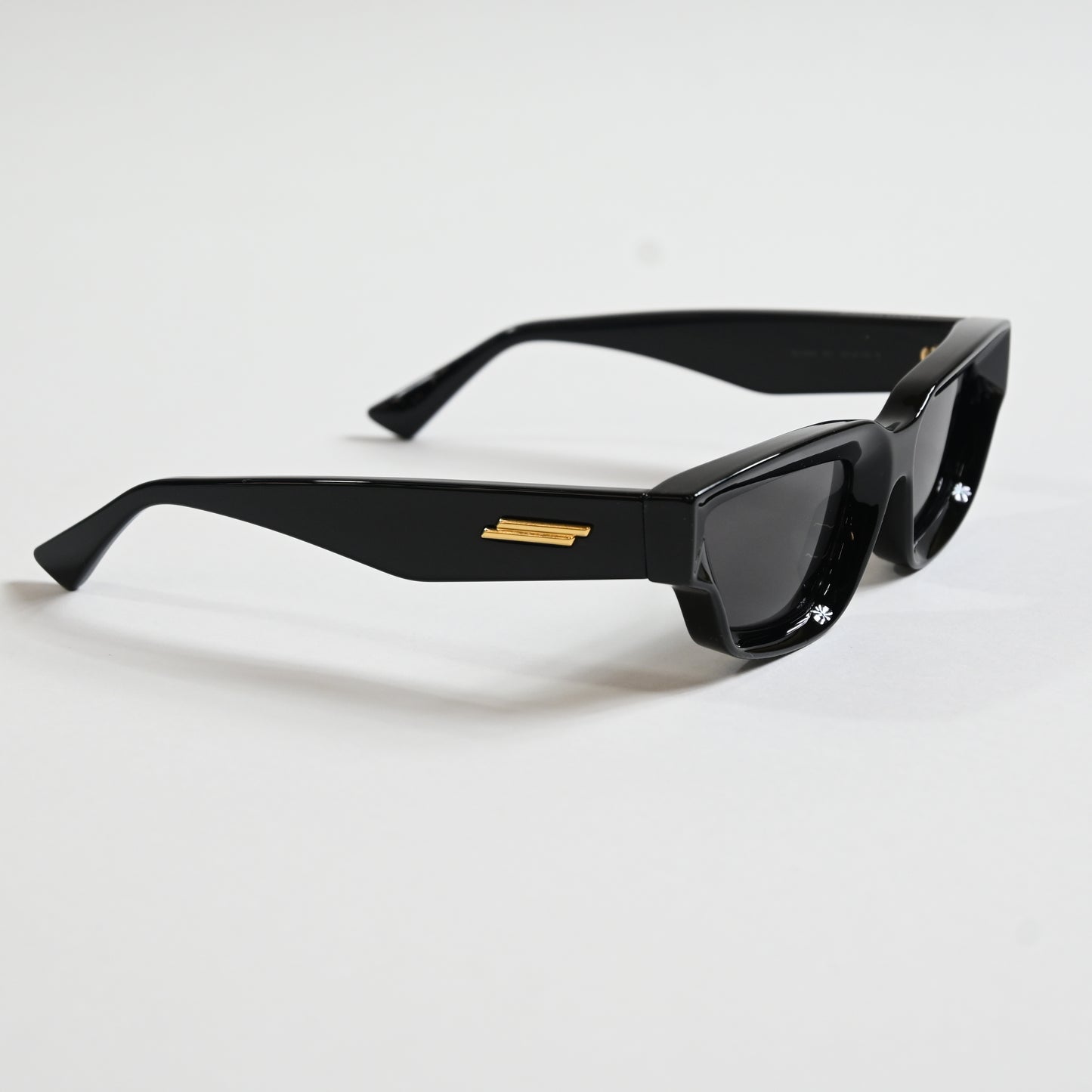 Bottega BV1250S 001 Unisex Authentic Sunglasses Black/Gold, 53mm - New