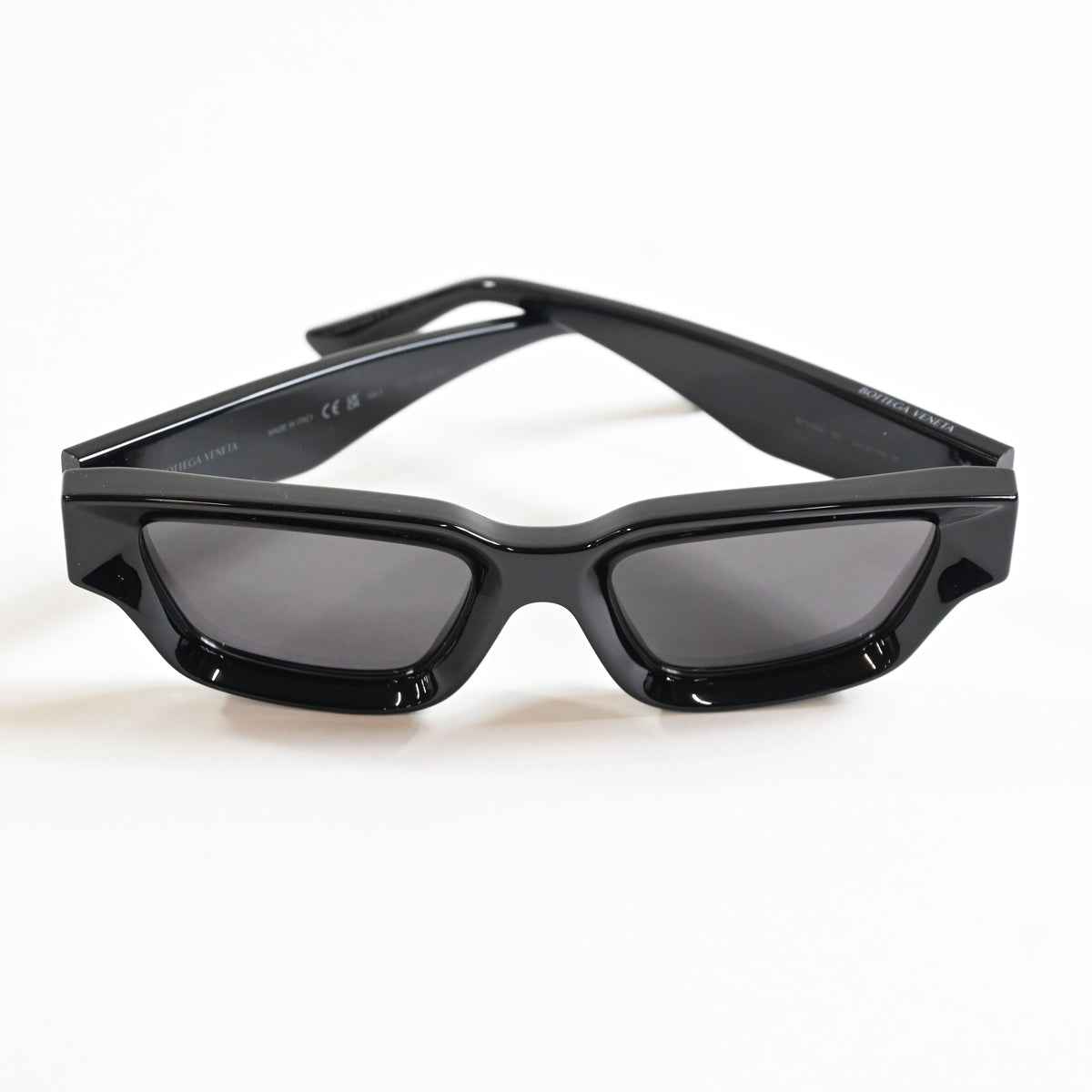 Bottega BV1250S 001 Unisex Authentic Sunglasses Black/Gold, 53mm - New