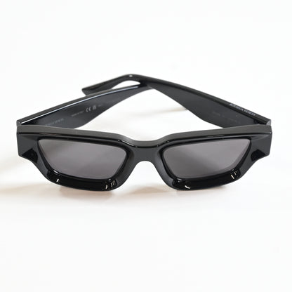 Bottega BV1250S 001 Unisex Authentic Sunglasses Black/Gold, 53mm - New