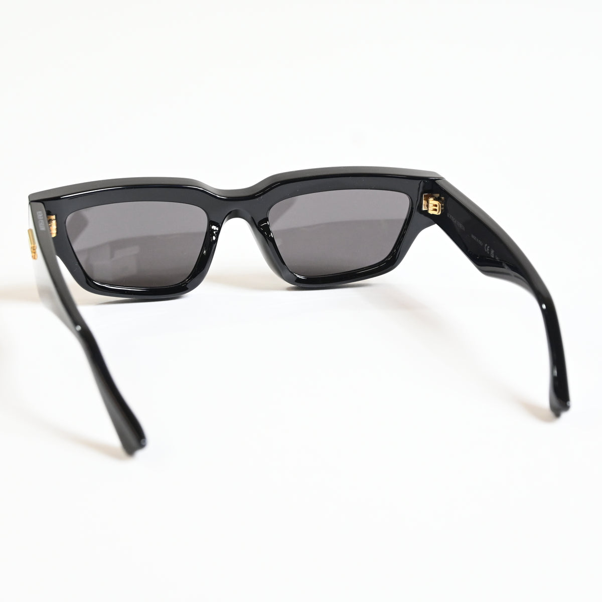 Bottega BV1250S 001 Unisex Authentic Sunglasses Black/Gold, 53mm - New