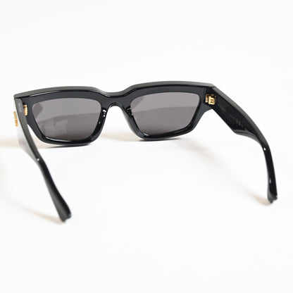 Bottega BV1250S 001 Unisex Authentic Sunglasses Black/Gold, 53mm - New