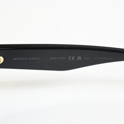 Bottega BV1250S 001 Unisex Authentic Sunglasses Black/Gold, 53mm - New
