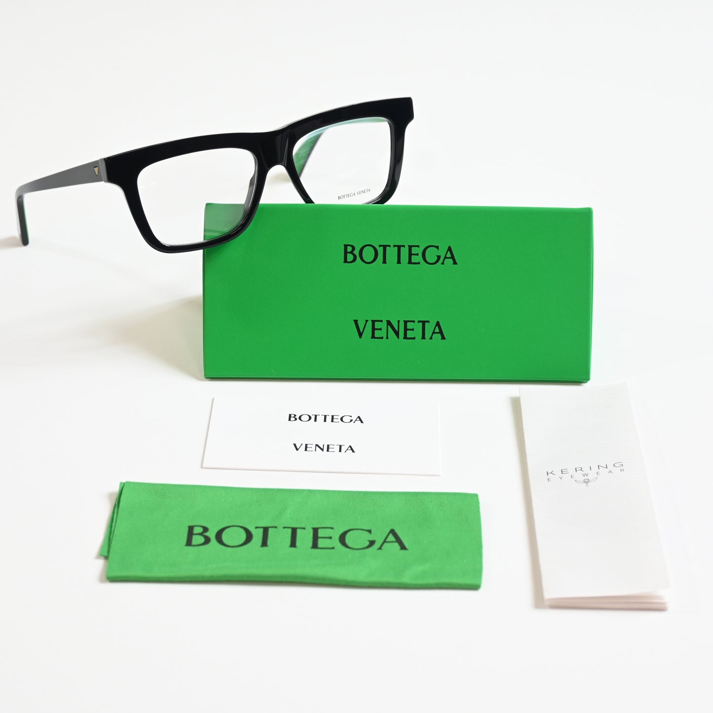 Bottega BV1227O 005 Unisex Authentic Eyeglasses Lime/Black, 54mm - New