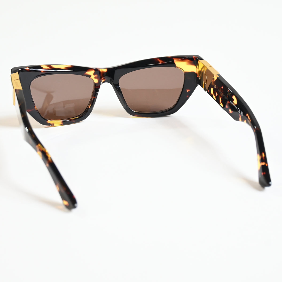Bottega BV1177S 002 Womens Authentic Sunglasses Dark Tortoise/Gold, 52mm - New