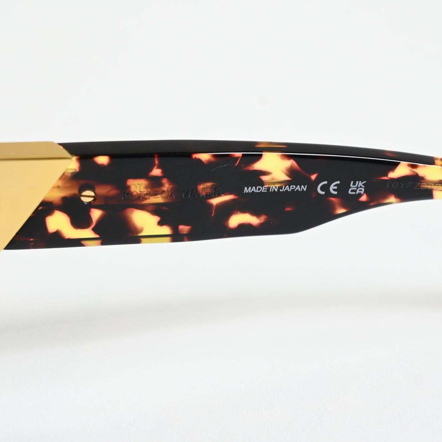 Bottega BV1177S 002 Womens Authentic Sunglasses Dark Tortoise/Gold, 52mm - New