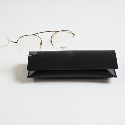 Yves Saint Laurent SL576O 002 Unisex Authentic Eyeglasses Gold, 51mm - New