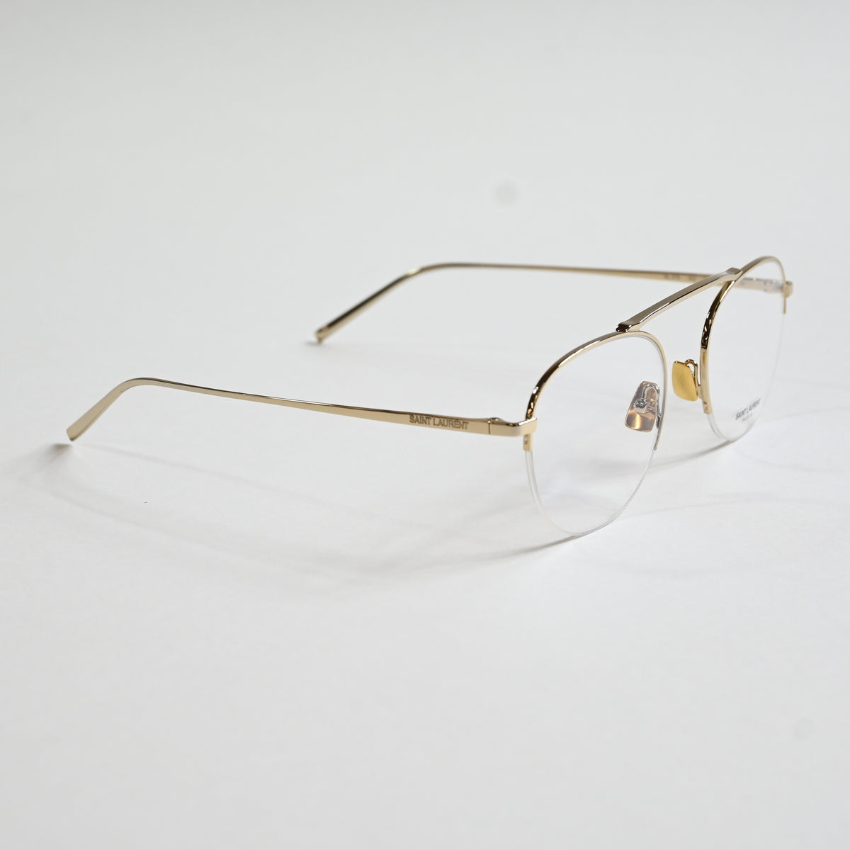 Yves Saint Laurent SL576O 002 Unisex Authentic Eyeglasses Gold, 51mm - New