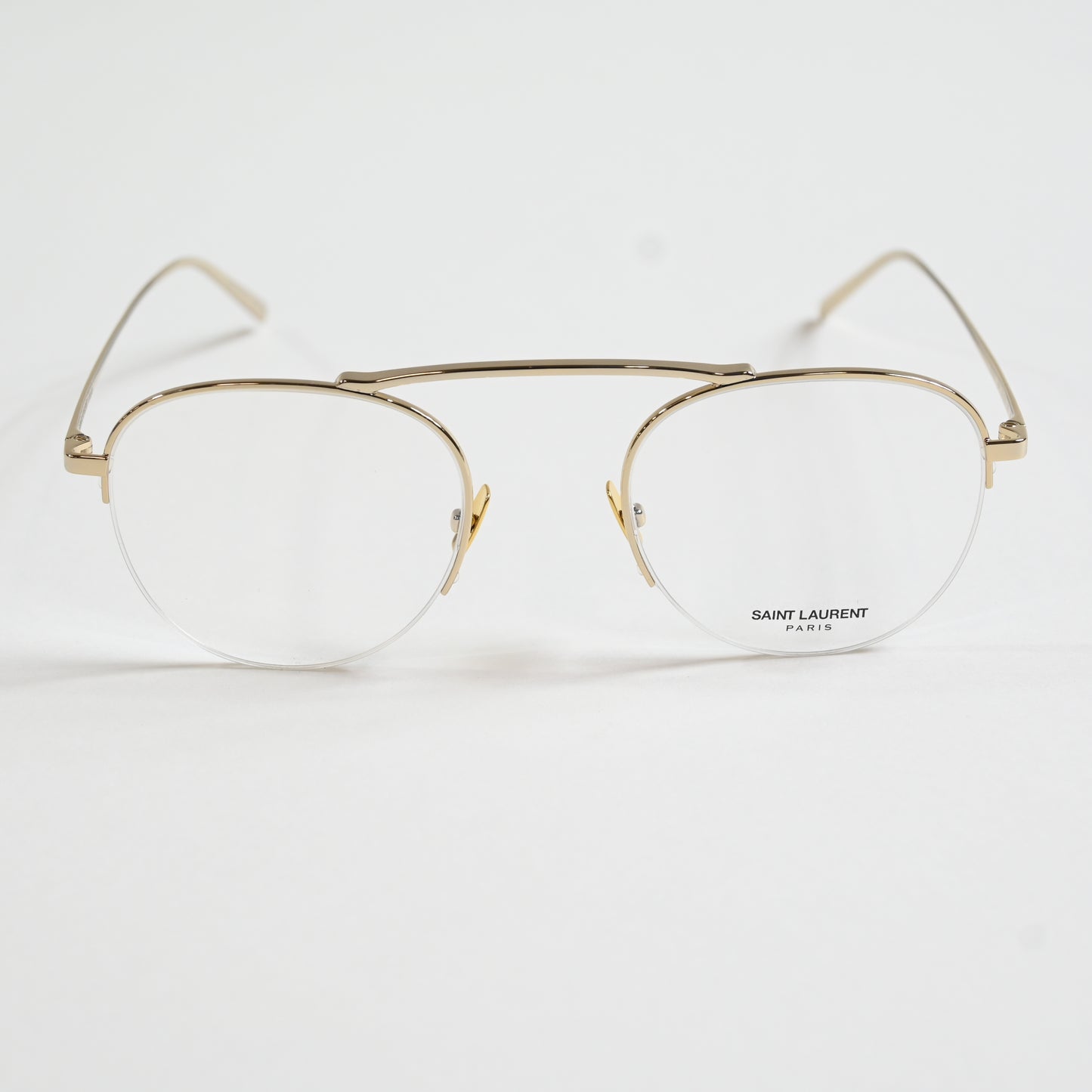 Yves Saint Laurent SL576O 002 Unisex Authentic Eyeglasses Gold, 51mm - New