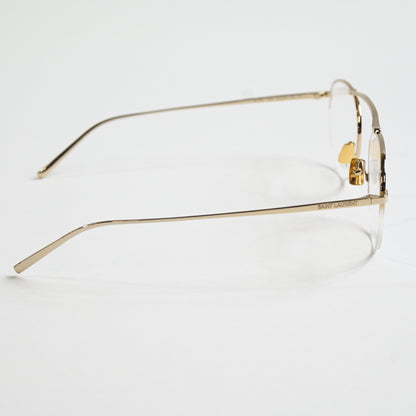 Yves Saint Laurent SL576O 002 Unisex Authentic Eyeglasses Gold, 51mm - New