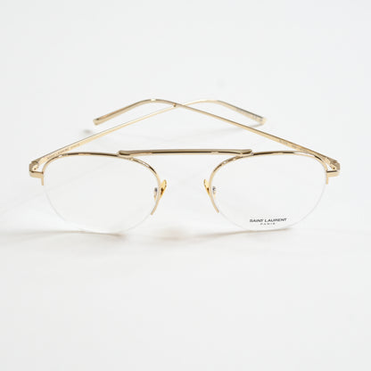 Yves Saint Laurent SL576O 002 Unisex Authentic Eyeglasses Gold, 51mm - New