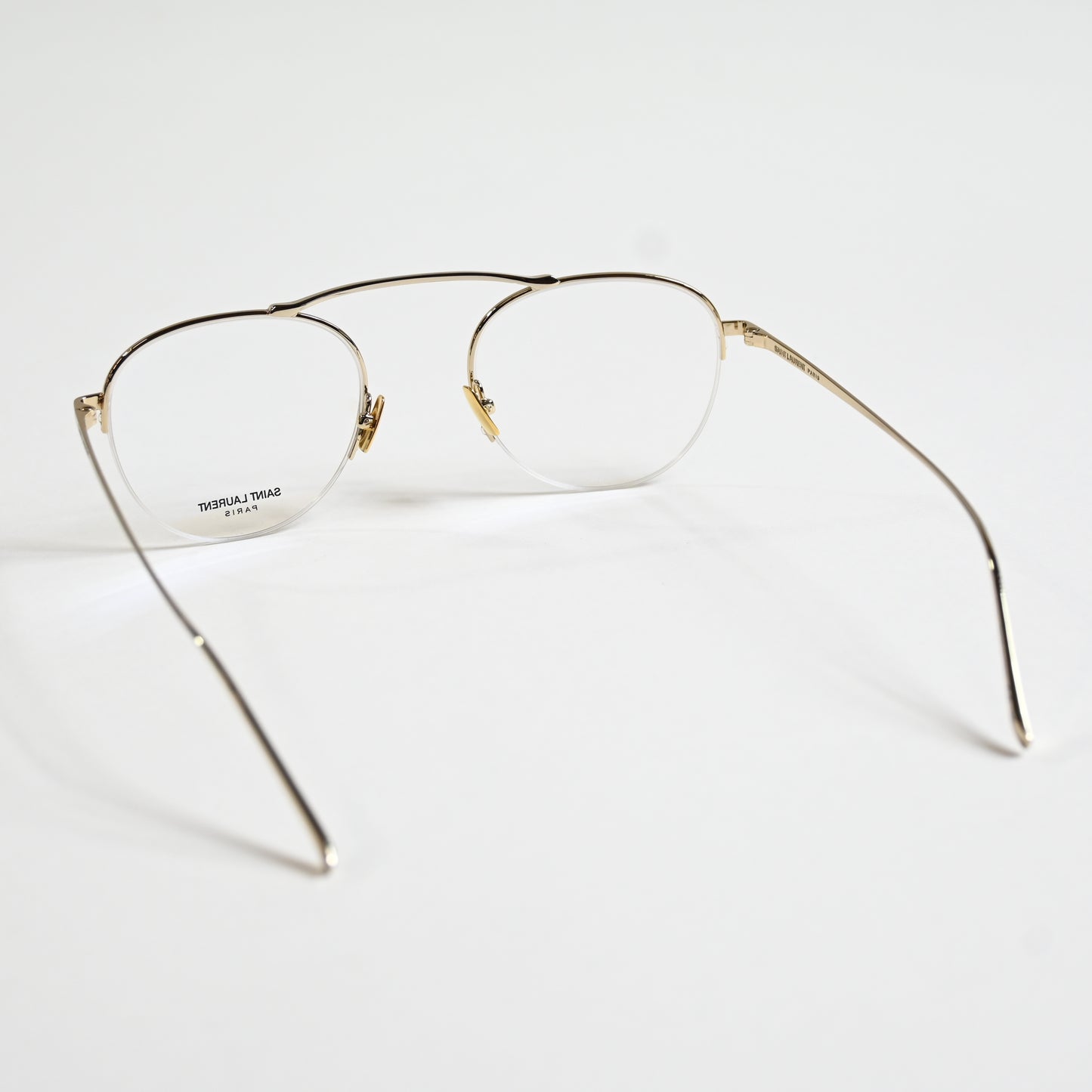 Yves Saint Laurent SL576O 002 Unisex Authentic Eyeglasses Gold, 51mm - New