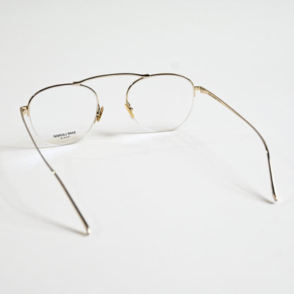 Yves Saint Laurent SL576O 002 Unisex Authentic Eyeglasses Gold, 51mm - New