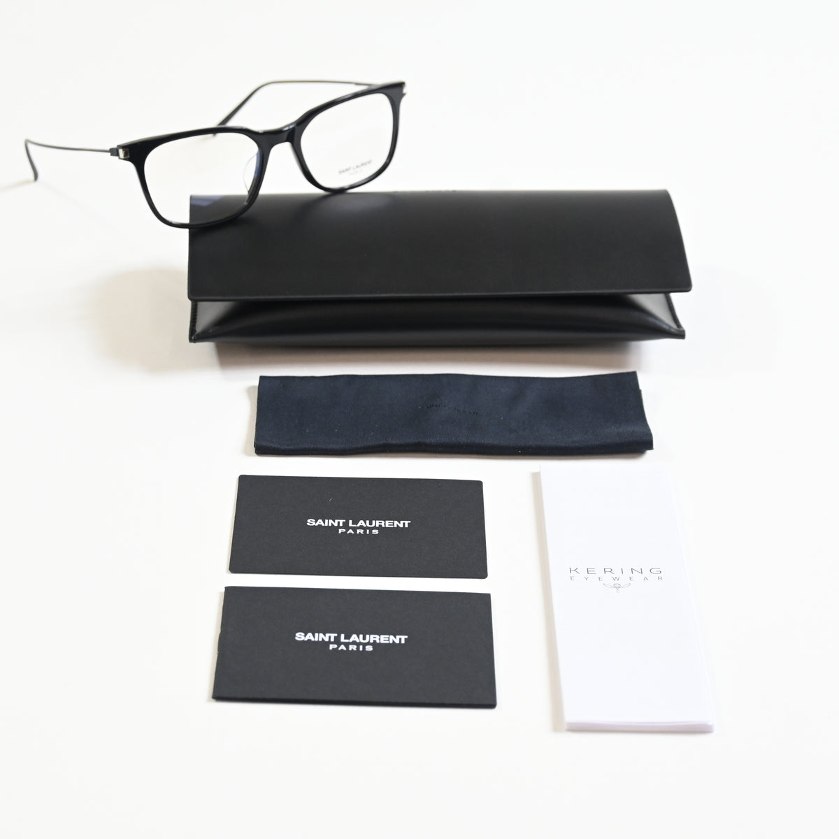 Yves Saint Laurent SL-578O 001 Unisex Authentic Eyeglasses Black, 48mm - New