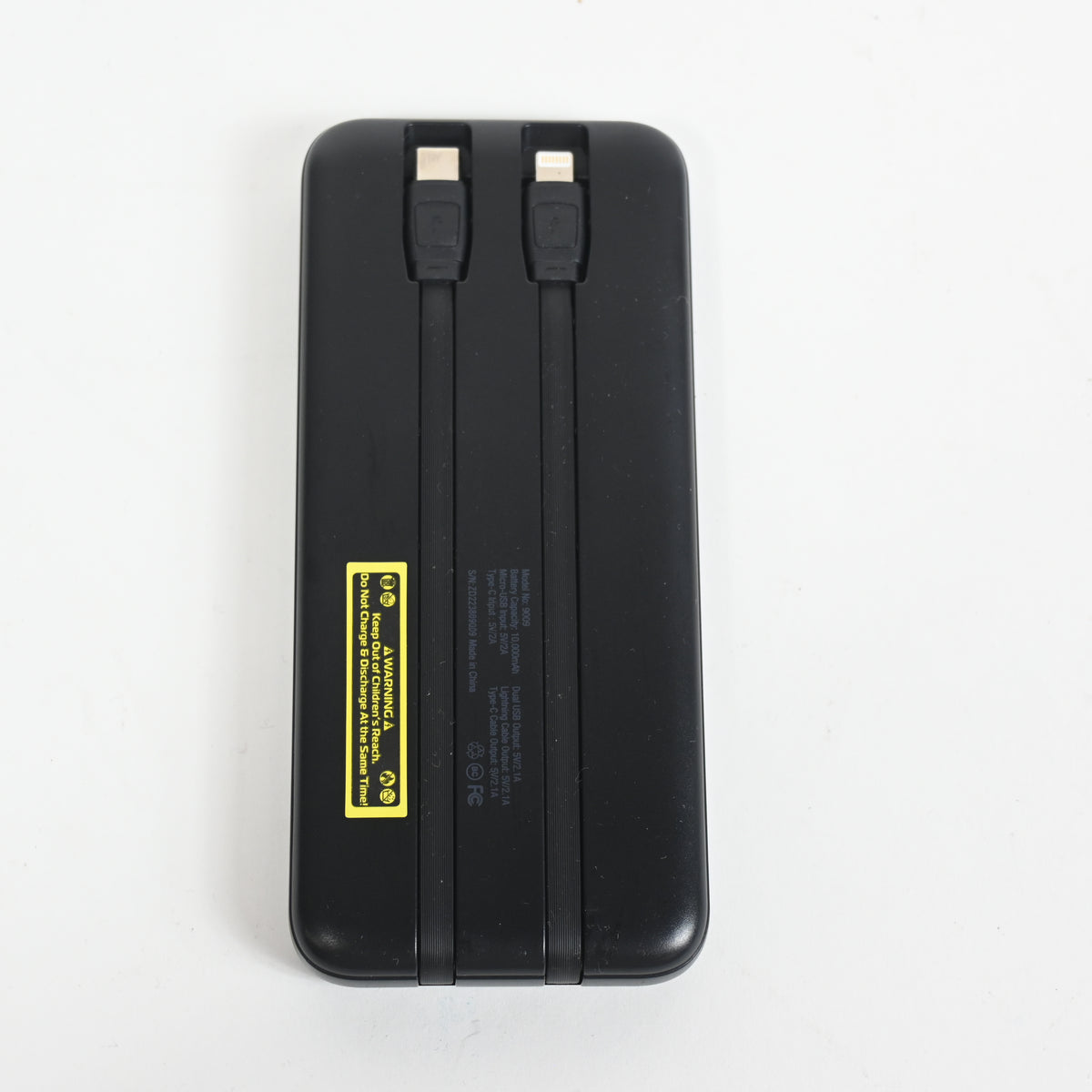 Pocket Juice Endurance 10,000 mAh with Integrated Cables - Grade A