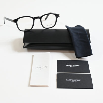 Yves Saint Laurent SL-549O-SLIM 001 Mens Authentic Eyeglasses Black, 47mm - New