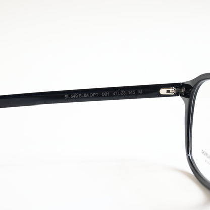 Yves Saint Laurent SL-549O-SLIM 001 Mens Authentic Eyeglasses Black, 47mm - New